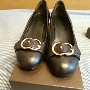 Gucci Sachalin Pumps GG Interlocking Buckle sz 39